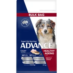 Clearance Advance - Dry ADVANCE - Healthy Ageing Medium Breed Chicken with Rice Dog Dry Food (20kg)