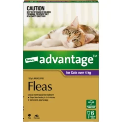 Online Advantage - Flea Treatment for Cats over 4kg (6pk)
