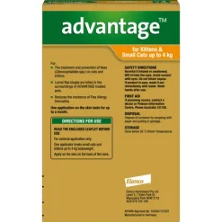 Outlet Advantage - Flea Treatment for Cats up to 4kg (4pk)