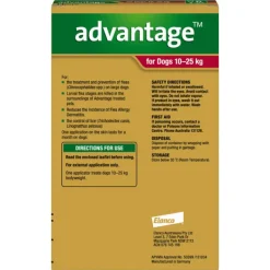 New Advantage - Flea Treatment for Dogs 10-25kg (6pk)