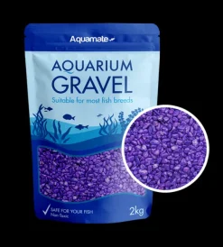 Online Natures Best Aquamate - Coloured Gravel 2kg (Purple)
