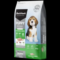 Online Black Hawk - Dry Black Hawk - Chicken & Rice Medium Breed Puppy Dry Food (20kg)