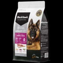 Online Black Hawk - Dry Black Hawk - Lamb & Rice Adult Dog Dry Food (3kg)