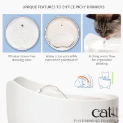 Fashion Pet Pacific Misc. Catit - Pixi Cat Drinking Fountain (Light Blue)