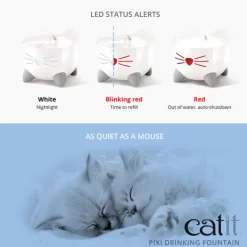 Fashion Pet Pacific Misc. Catit - Pixi Cat Drinking Fountain (Light Blue)