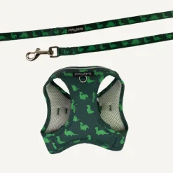 Hot Dan and Sam Dan & Sam - Cat Step-in Harness & Lead (Dinosaur Land) - Large