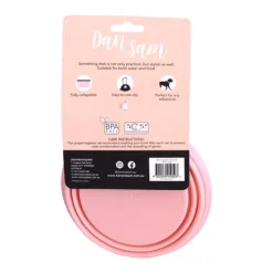 New Dan and Sam Dan & Sam - Collapsible Travel Bowl Blush (Large)