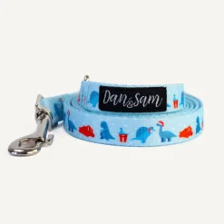 Sale Dan and Sam Dan & Sam - Dog Lead (Dino Christmas) - Large
