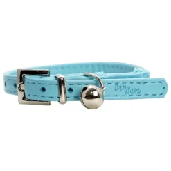 Clearance Dan and Sam Dan & Sam - Vegan Leather Cat Collar (Blue)
