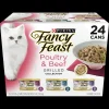 New Nestle Wet FANCY FEAST - Adult Classic Poultry & Beef Grilled Collection Wet Cat Food (85g x 24pk)