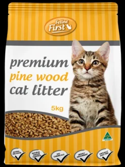 Fashion Feline First - Pine Wood Cat Litter 5kg