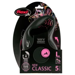 Discount Natures Best Flexi - New Classic Retractable Tape Lead for Large Dog Black (5m)