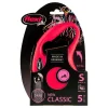 Hot Natures Best Flexi - New Classic Retractable Tape Lead for Small Dog Red (5m)