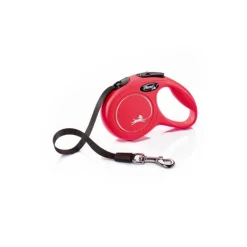 Hot Natures Best Flexi - New Classic Retractable Tape Lead for Small Dog Red (5m)