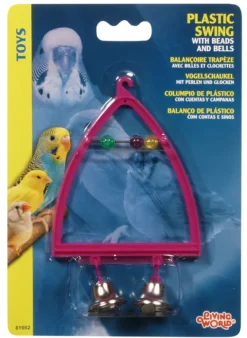 Discount Pet Pacific Misc. Living World - Bird Swing Plastic with Bells