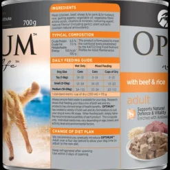Online Optimum - Adult with Beef & Rice Wet Dog Food (700g)