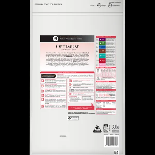 Sale Optimum - Puppy Large Breed with Chicken Dry Dog Food (15kg)