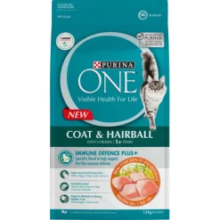 Outlet Nestle other - Dry PURINA ONE - Adult Coat & Hairball Dry Cat Food (1.4kg)