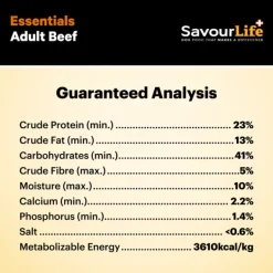 New SavourLife - Foods SavourLife - Essentials Beef Dog Dry Food (3kg)