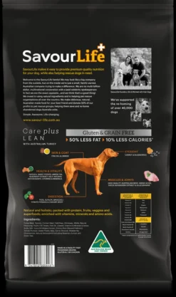 Outlet SavourLife - Foods SavourLife - Grain Free Turkey CarePlus Lean Dog Dry Food (10kg)
