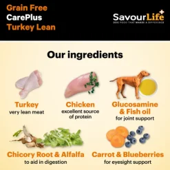 Hot SavourLife - Foods SavourLife - Grain Free Turkey CarePlus Lean Dog Dry Food (2.5kg)