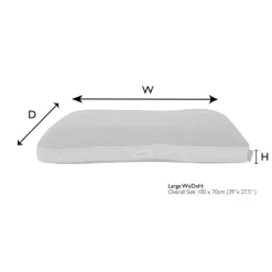 Clearance Scruffs - Harvard Orthopaedic Mattress Pearl Grey (100 x 70cm)