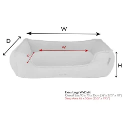 Best Scruffs - Harvard Orthopaedic Box Bed Graphite Grey (90 x 70cm)