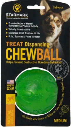Sale Central Pet Other Starmark - Treat Dispensing Chew Ball Dog Toy (Medium)