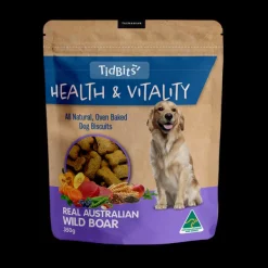 Discount TidBits - Health & Vitality Wild Boar Dog Biscuits (350g)