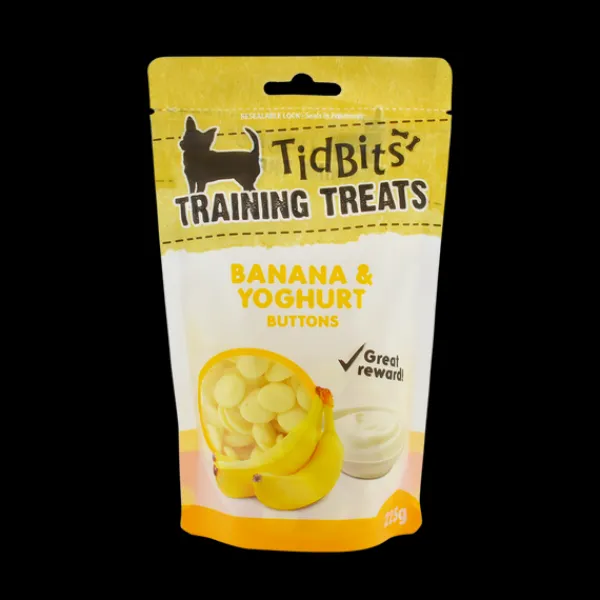 Best TidBits - Training Treats Banana & Yoghurt Buttons (250g)