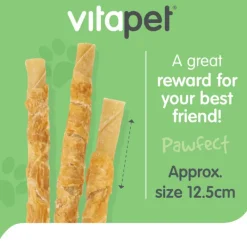 Outlet Masterpet Treats VitaPet - Chewz Chicken Wrapped Rawhide Twist Dog Treat (7pk)