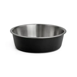 Online WagTime - Black Stainless Steel Dog Bowl (Medium)