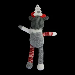 Discount WagTime - Christmas Grey Festive Reindeer (46cm)
