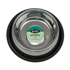 Best WagTime - Classic Non-tip Stainless Steel Dog Bowl (850ml)