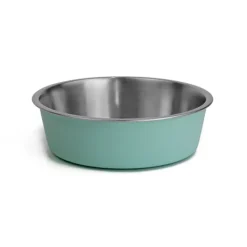 Sale WagTime - Pastel Blue Stainless Steel Dog Bowl (Medium)