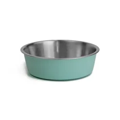 Clearance WagTime - Pastel Blue Stainless Steel Dog Bowl (Small)