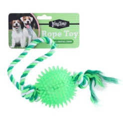 New WagTime - Rubber Ball Sling Rope Toy (26cm)