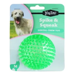 Sale WagTime - Spike & Squeak Chew Toy (9cm)