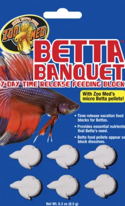 Fashion Zoo Med - Betta Banquet 7 Day Feeding Block (6pk)