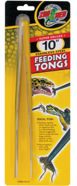 Sale Pet Pacific Misc. Zoo Med - Stainless Steel Feeding Tongs (10inch)